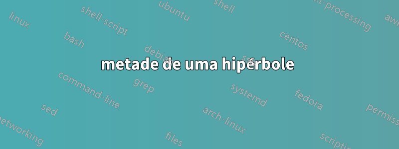 metade de uma hipérbole