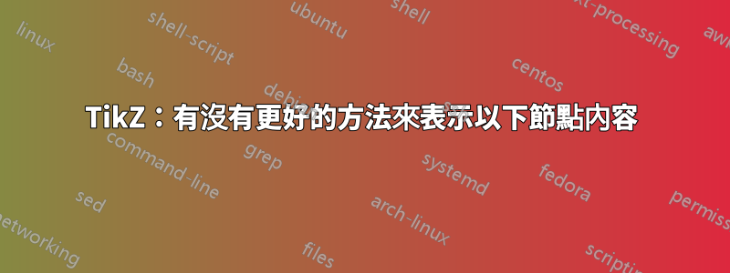 TikZ：有沒有更好的方法來表示以下節點內容