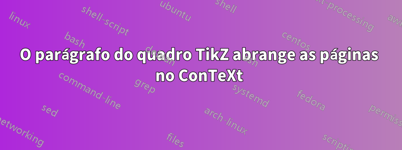 O parágrafo do quadro TikZ abrange as páginas no ConTeXt