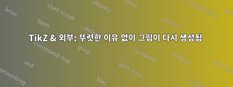 TikZ & 외부: 뚜렷한 이유 없이 그림이 다시 생성됨