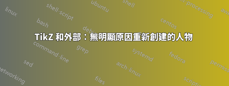 TikZ 和外部：無明顯原因重新創建的人物