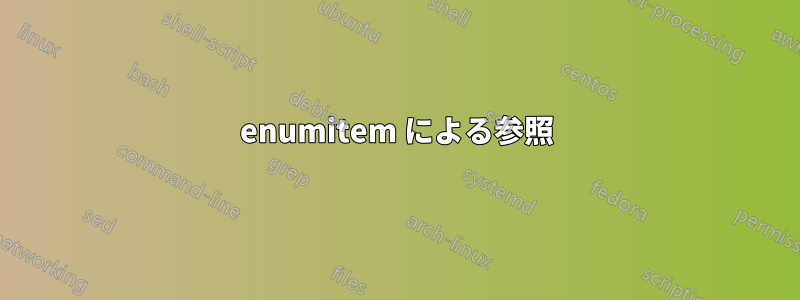 enumitem による参照