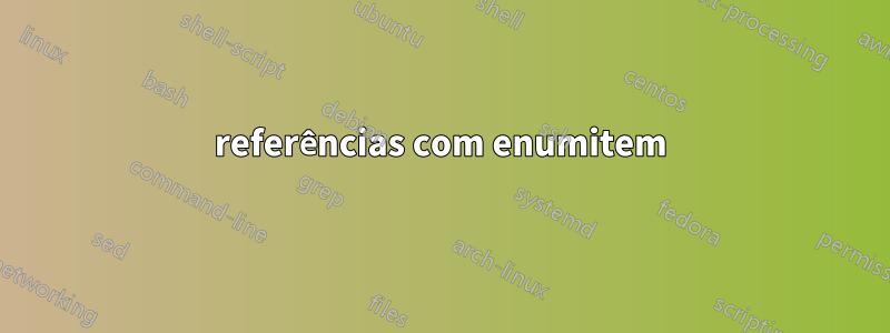 referências com enumitem