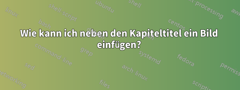 Wie kann ich neben den Kapiteltitel ein Bild einfügen?