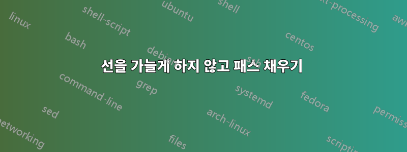 선을 가늘게 하지 않고 패스 채우기