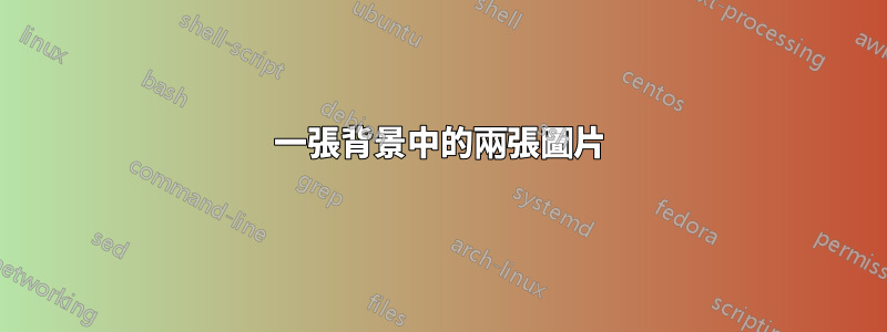 一張背景中的兩張圖片