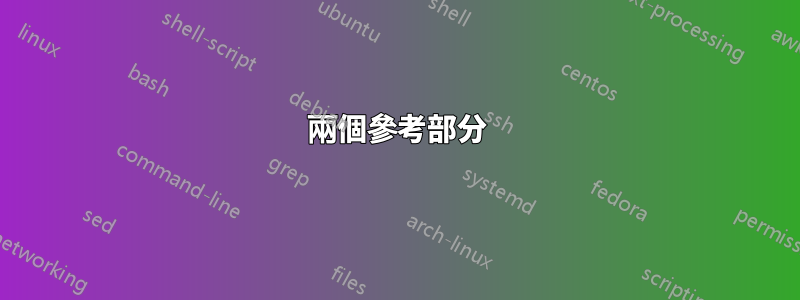 兩個參考部分
