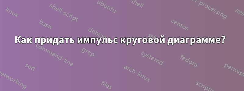 Как придать импульс круговой диаграмме? 