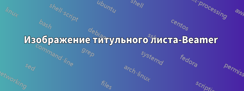 Изображение титульного листа-Beamer