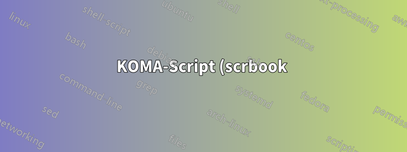 KOMA-Script (scrbook): 1 列の目次と 2 列のドキュメント内のミニ目次
