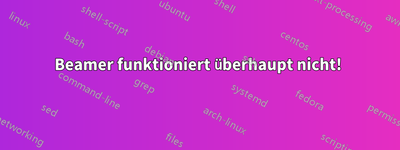 Beamer funktioniert überhaupt nicht!