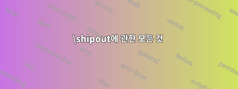 \shipout에 관한 모든 것