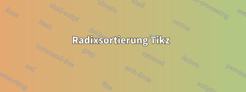 Radixsortierung Tikz 