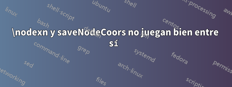 \nodexn y saveNodeCoors no juegan bien entre sí