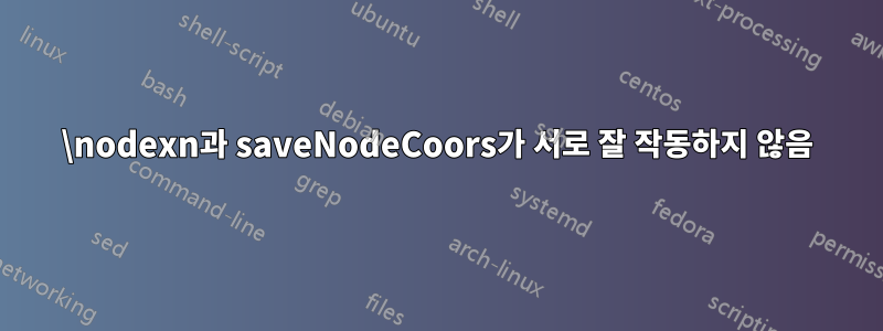 \nodexn과 saveNodeCoors가 서로 잘 작동하지 않음