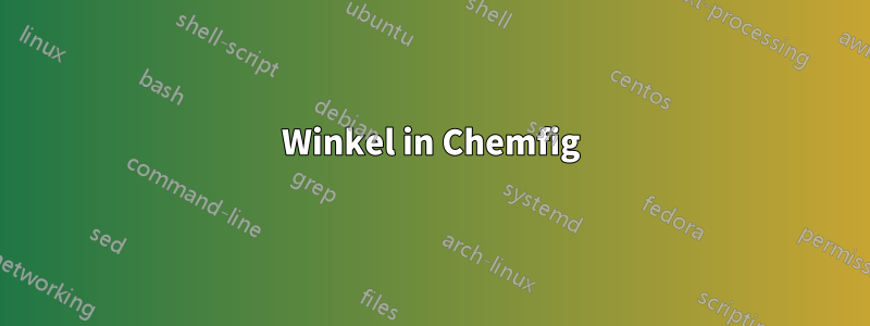 Winkel in Chemfig