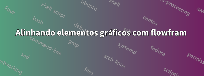 Alinhando elementos gráficos com flowfram