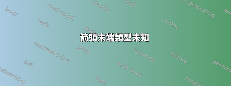 箭頭末端類型未知