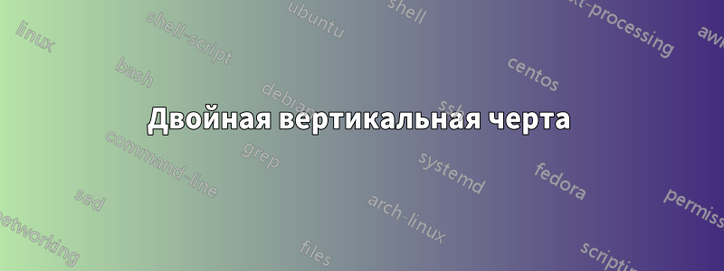 Двойная вертикальная черта