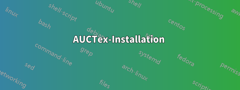 AUCTex-Installation