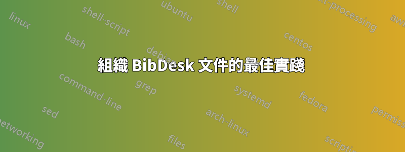 組織 BibDesk 文件的最佳實踐