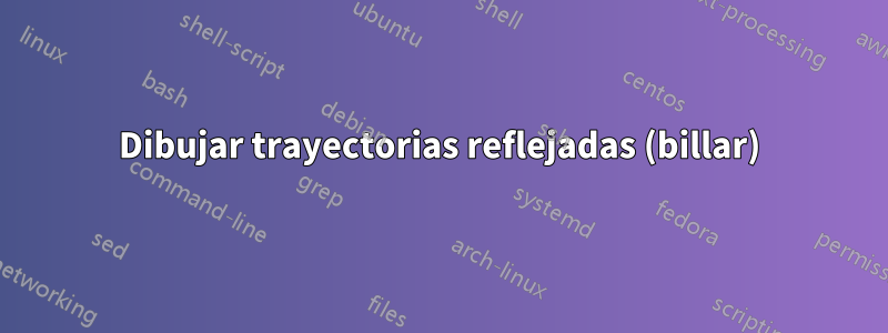 Dibujar trayectorias reflejadas (billar)
