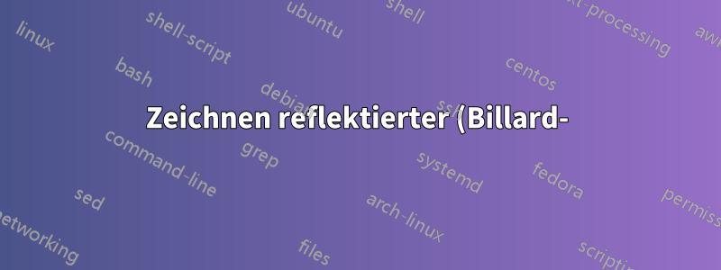 Zeichnen reflektierter (Billard-)Flugbahnen