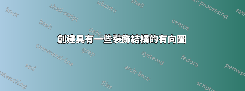 創建具有一些裝飾結構的有向圖