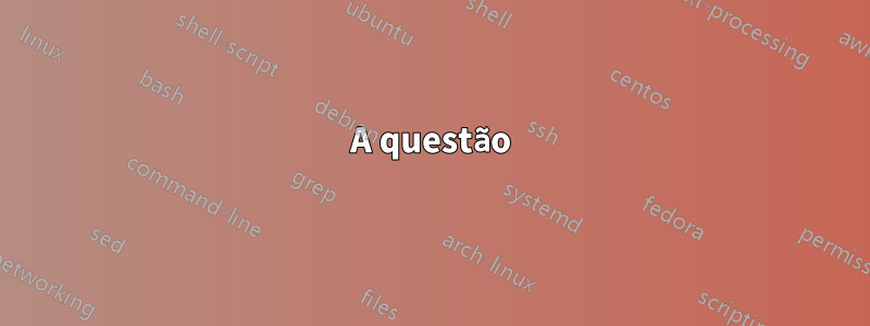 A questão