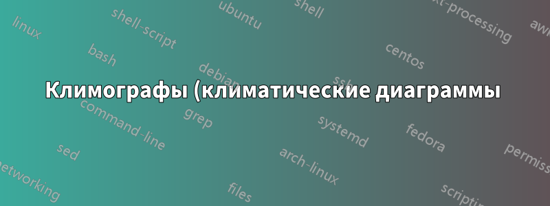 Климографы (климатические диаграммы) с pgfplots