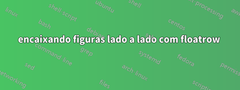 encaixando figuras lado a lado com floatrow