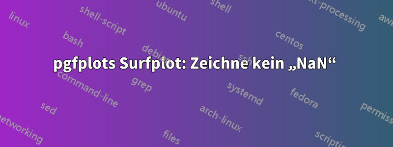 pgfplots Surfplot: Zeichne kein „NaN“