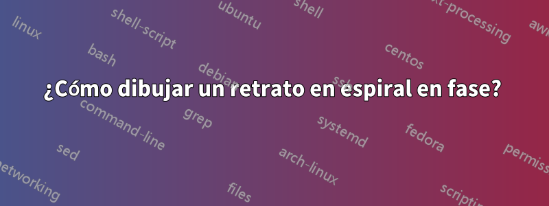¿Cómo dibujar un retrato en espiral en fase?