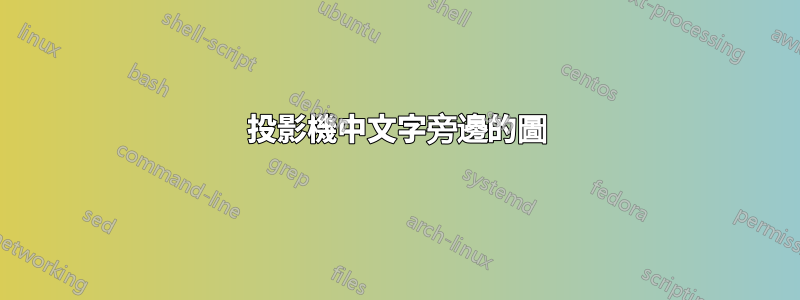 投影機中文字旁邊的圖