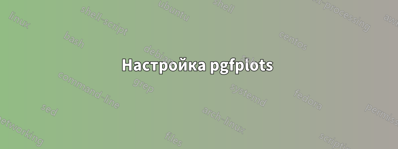 Настройка pgfplots