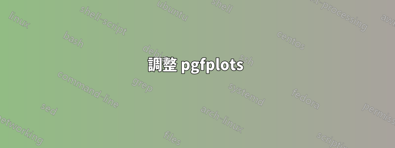 調整 pgfplots