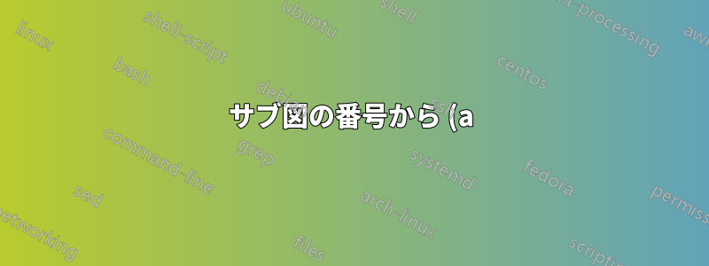 サブ図の番号から (a)、(b) を削除しますが、サブ図のキャプションは保持しますか?