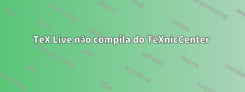 TeX Live não compila do TeXnicCenter