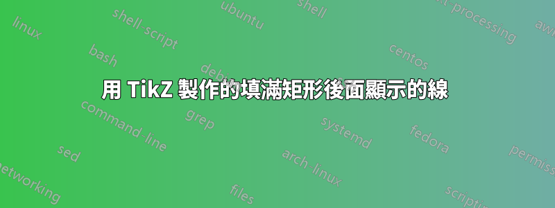 用 TikZ 製作的填滿矩形後面顯示的線