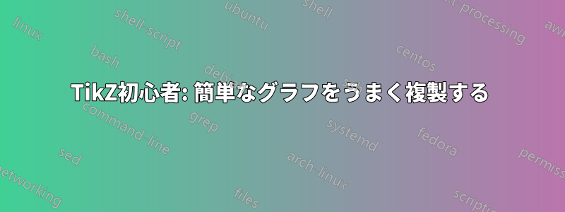 TikZ初心者: 簡単なグラフをうまく複製する