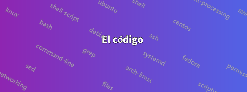El código