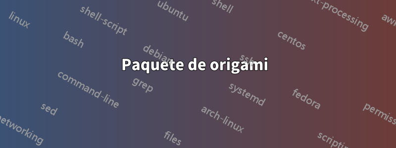 Paquete de origami 