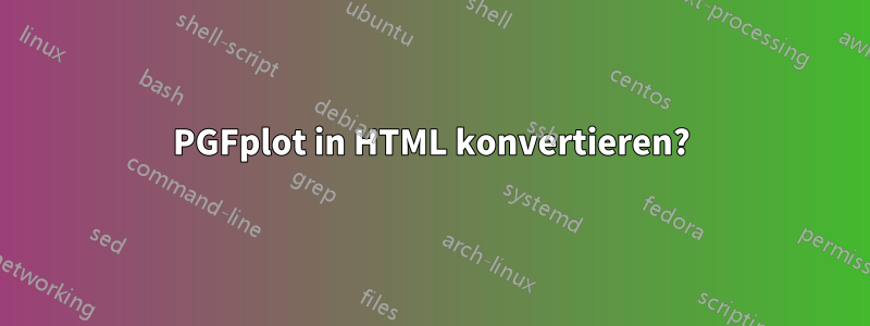 PGFplot in HTML konvertieren?