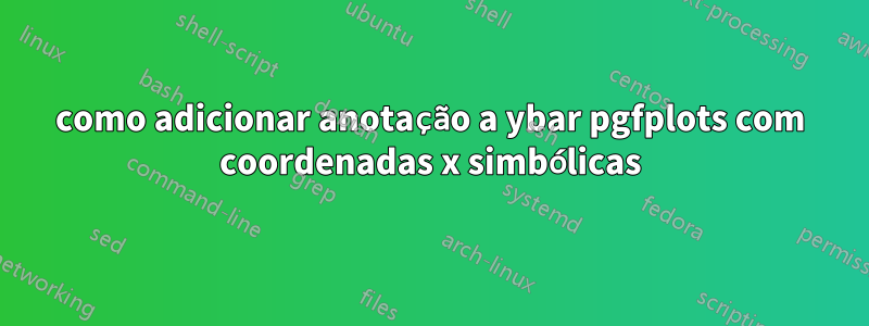 como adicionar anotação a ybar pgfplots com coordenadas x simbólicas