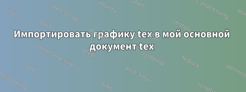 Импортировать графику tex в мой основной документ tex