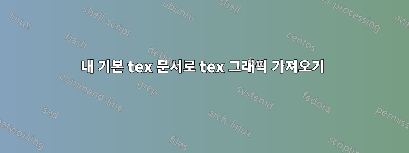 내 기본 tex 문서로 tex 그래픽 가져오기