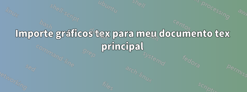 Importe gráficos tex para meu documento tex principal