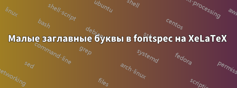 Малые заглавные буквы в fontspec на XeLaTeX