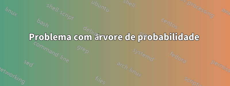 Problema com árvore de probabilidade