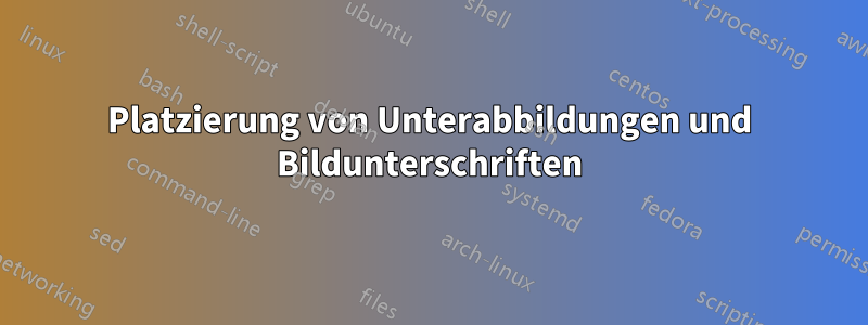 Platzierung von Unterabbildungen und Bildunterschriften